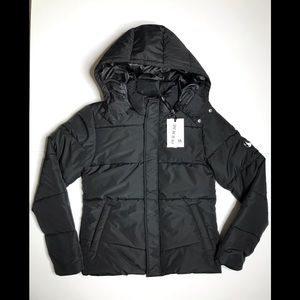 Zyia Aspen Black Puffer Jacket Small New
